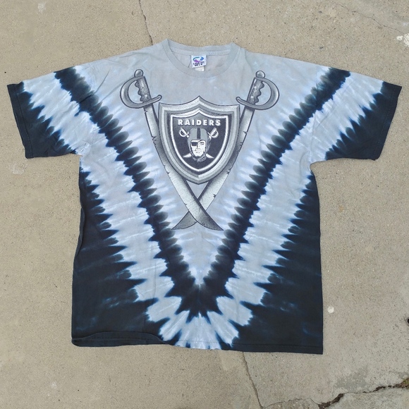 oakland raiders tie dye shirt